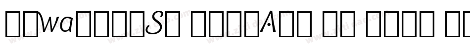 IowanOldSt BdItAlt BT Bold Italic Alternate字体转换